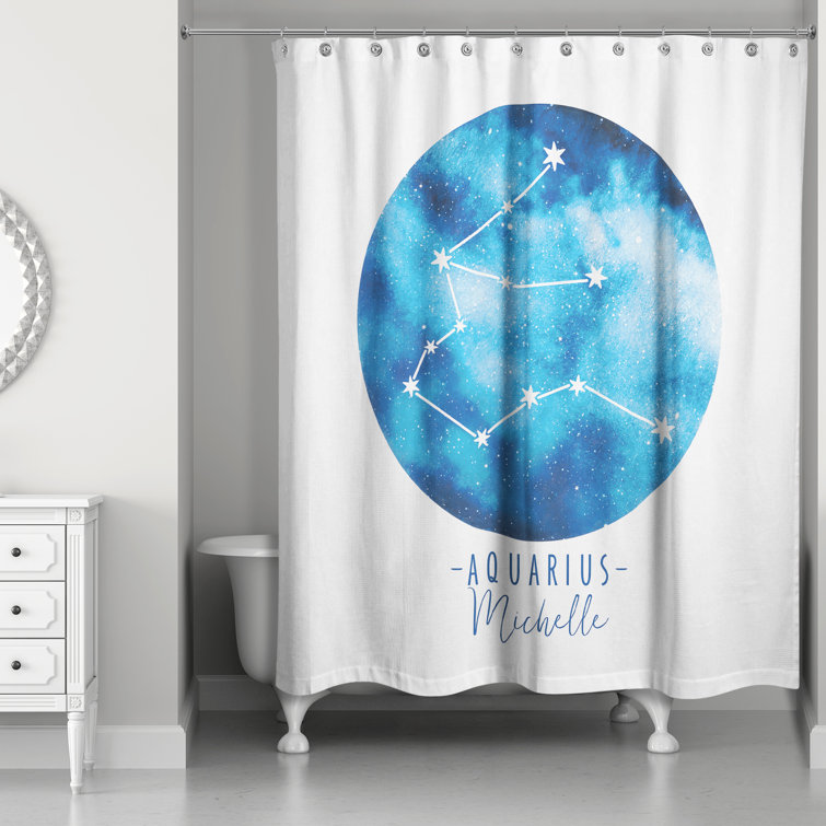 Dakota Fields Dulin Aquarius Zodiac Constellation Shower Curtain | Wayfair
